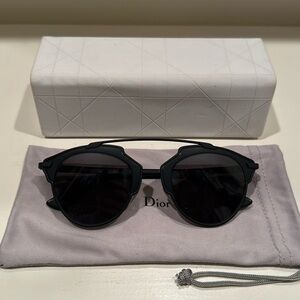 Christian Dior “DiorSoReal” sunglasses; black; in excellent condition